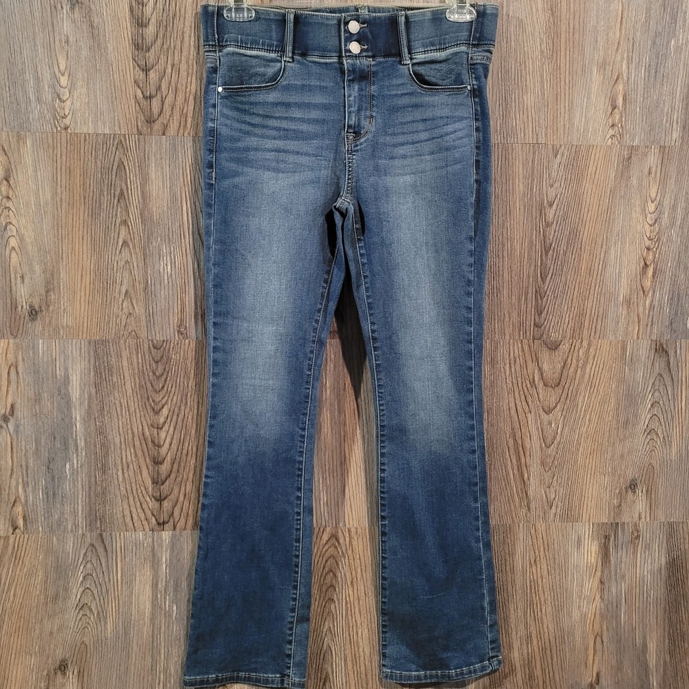 APT 9 Tummy Control Bootcut Jeans Size 10 x 30 Mid Rise Medium Wash Stretch